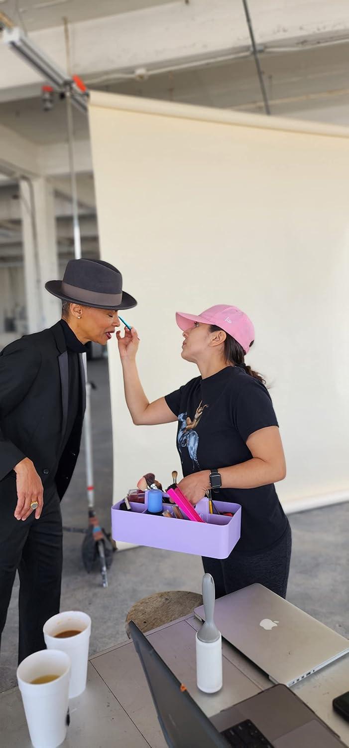 Enjoy Organizer 8-Compartment Desk Organizer & Pencil Holder, Purple, 1 Pack Made in USA
