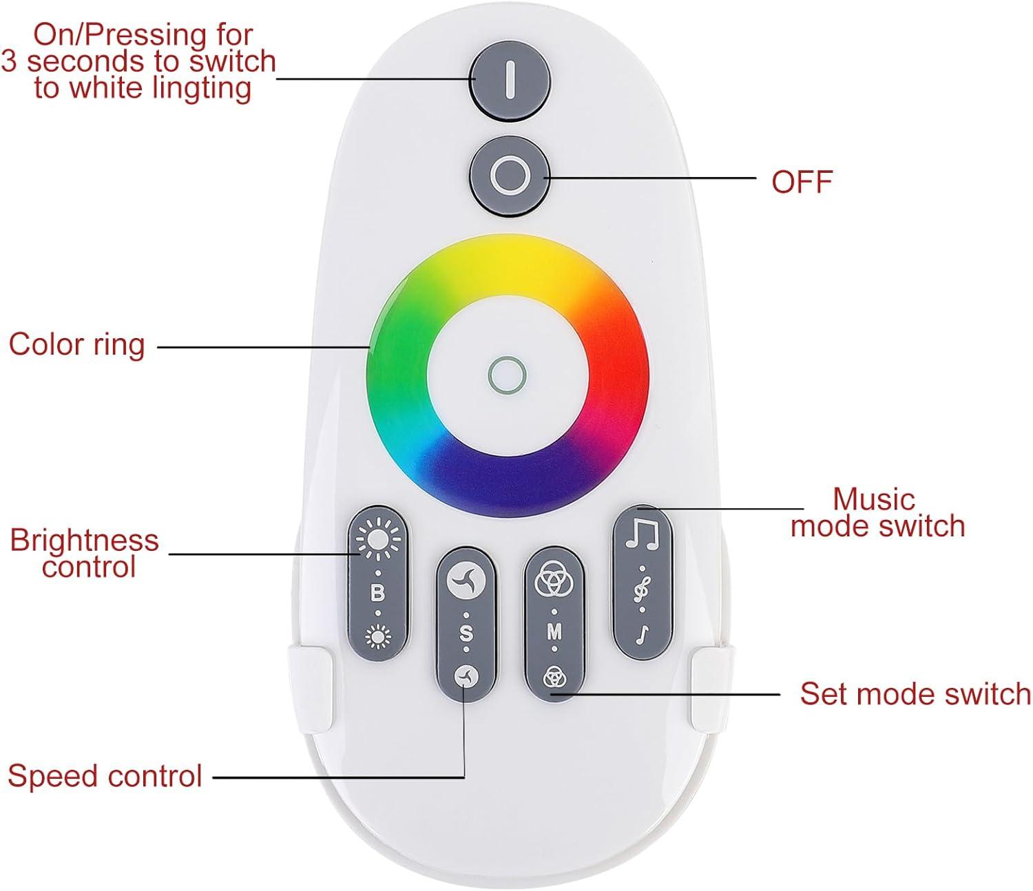 SUPERNIGHT LED RGB Music Touch Controller RF Sensitivety Backlight RF Remote Touching Color 3.5MM Audio 15 Music Modes LED Light Strip Controller