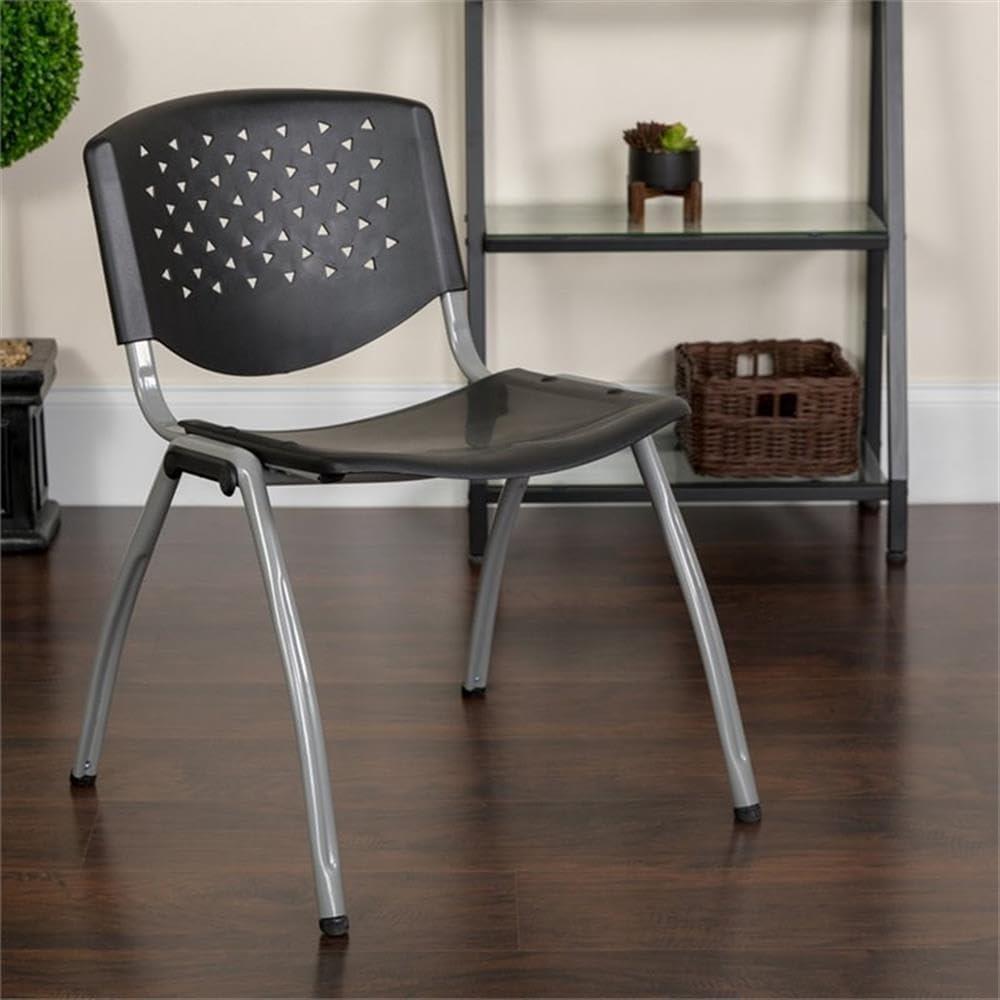 HERCULES Series 880 lb. Capacity Plastic Stack Chair with Powder Coated Frame