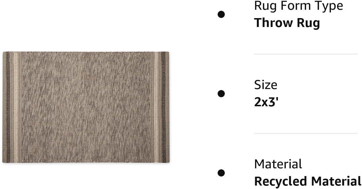 Design Imports Modern Edge Stripe - Stone - 2 X 3 Ft