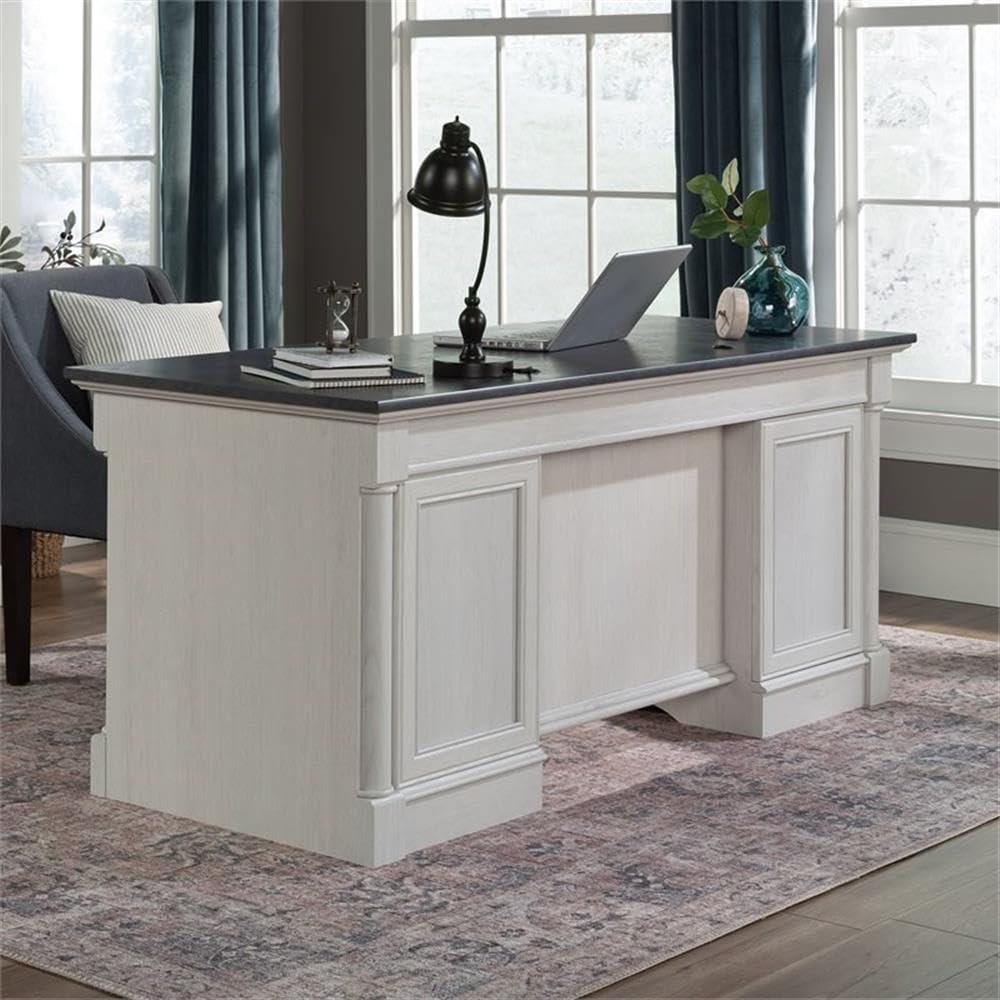 Sauder Palladia Executive Desk, Vintage Oak Finish