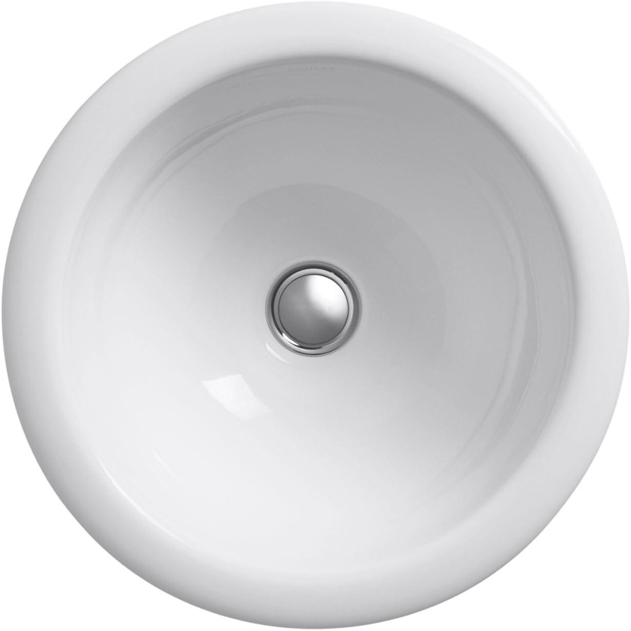 Compass® Ceramic Circular Dual Mount Bathroom Sink