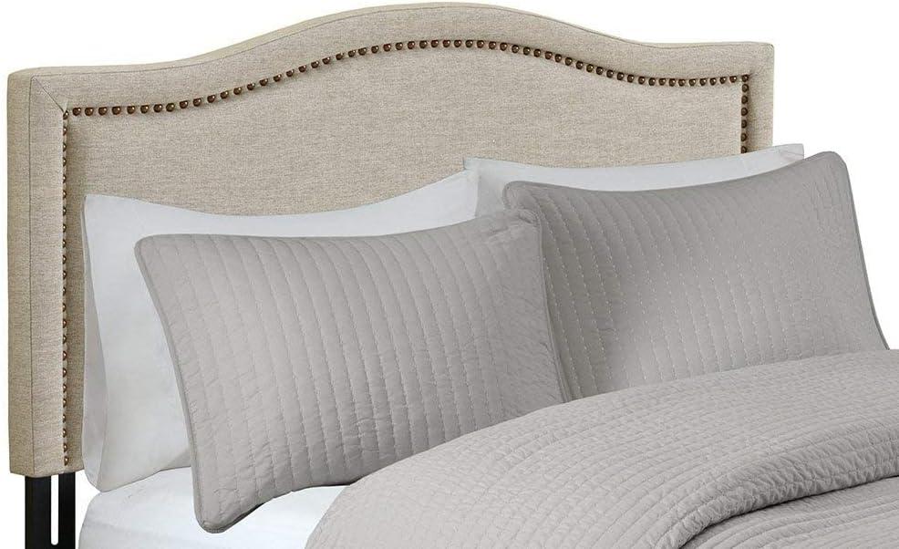 Gracie Oaks Clouchete Nadine Upholstered Nailhead Headboard