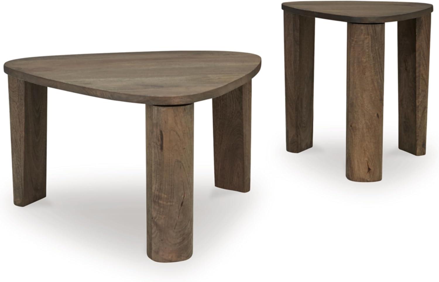 Signature Design by Ashley Reidport Accent Coffee Table (Set of 2), Grayish Brown