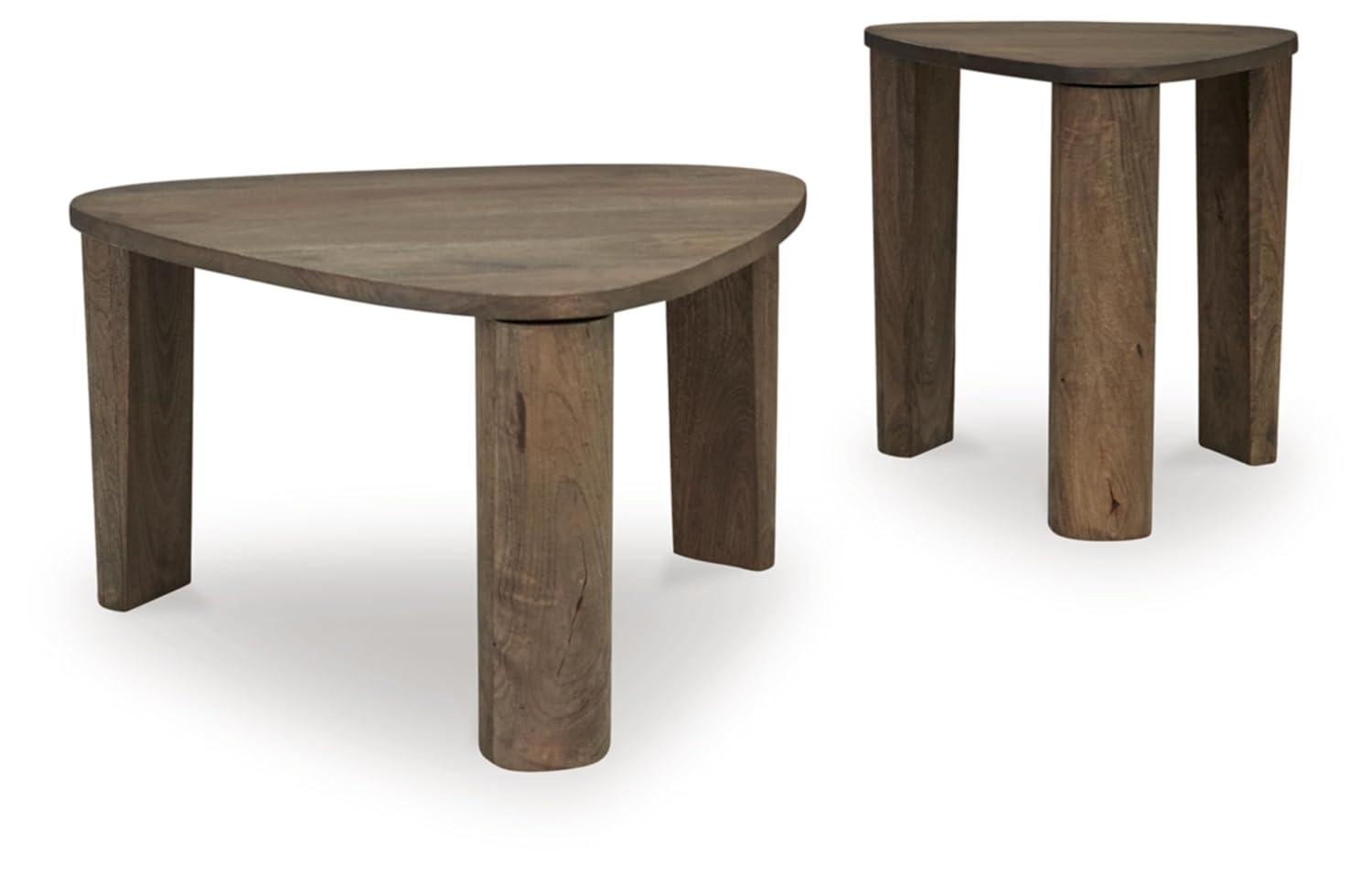 Signature Design by Ashley Reidport Accent Coffee Table (Set of 2), Grayish Brown