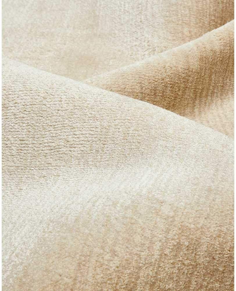 Solo Rugs Knotted, 5' x 8' Lodhi Contemporary Solid Hand Loomed Area Rug, Sepia