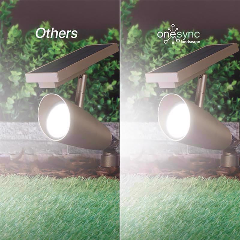 FeitElectric Feit OneSync Bronze Solar Powered/Remote LED Spotlight 2 pk
