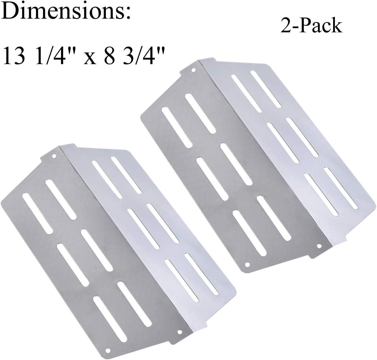 GasSaf 17.5 Grill Flavorizer Bars Heat Deflector for Weber Genesis Parts 310, Flavor Bar for Weber Genesis 300 310 320 330 EP310 EP320 EP330 (Front Knob 2011-Newer) Grill Parts Heat Plates 7620 7622