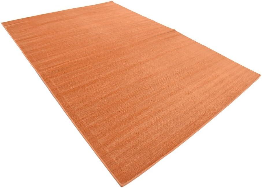 Unique Loom Williamsburg Collection Area Rug - Solid (6' 1" x 9' Rectangle Salmon)