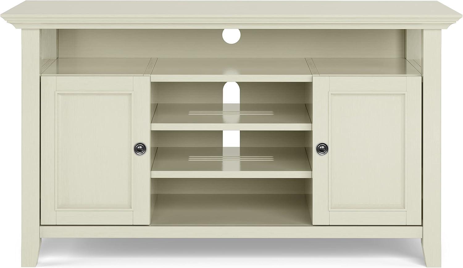 Simpli Home Amherst 54"W Solid Wood TV Stand for TVs up to 60" with Adjustable Shelves