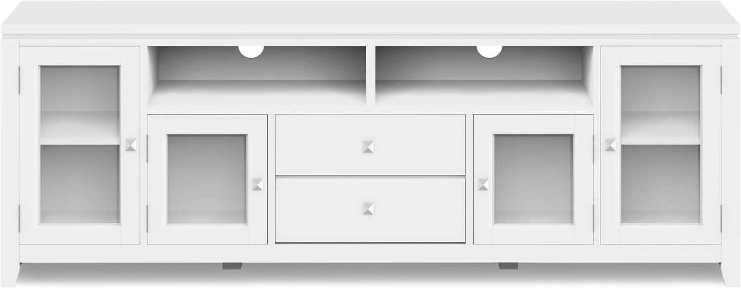 Simpli Home Cosmopolitan SOLID WOOD 72 inch Wide TV Media Stand For TVs up to 80 inches