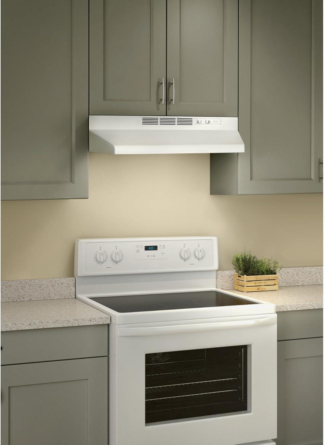 Broan NuTone 30" Steel 190 CFM Ductless (Non-Vented) Under Cabinet Range Hood with Charcoal Filter