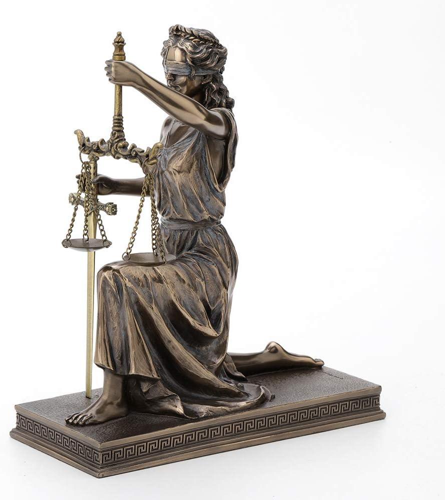 Greek Goddess Lady of Justice Statue 16"H La Justicia Themis Dike Figurine Decor
