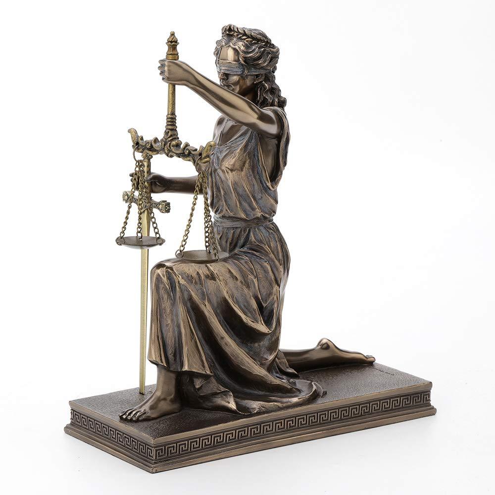Greek Goddess Lady of Justice Statue 16"H La Justicia Themis Dike Figurine Decor