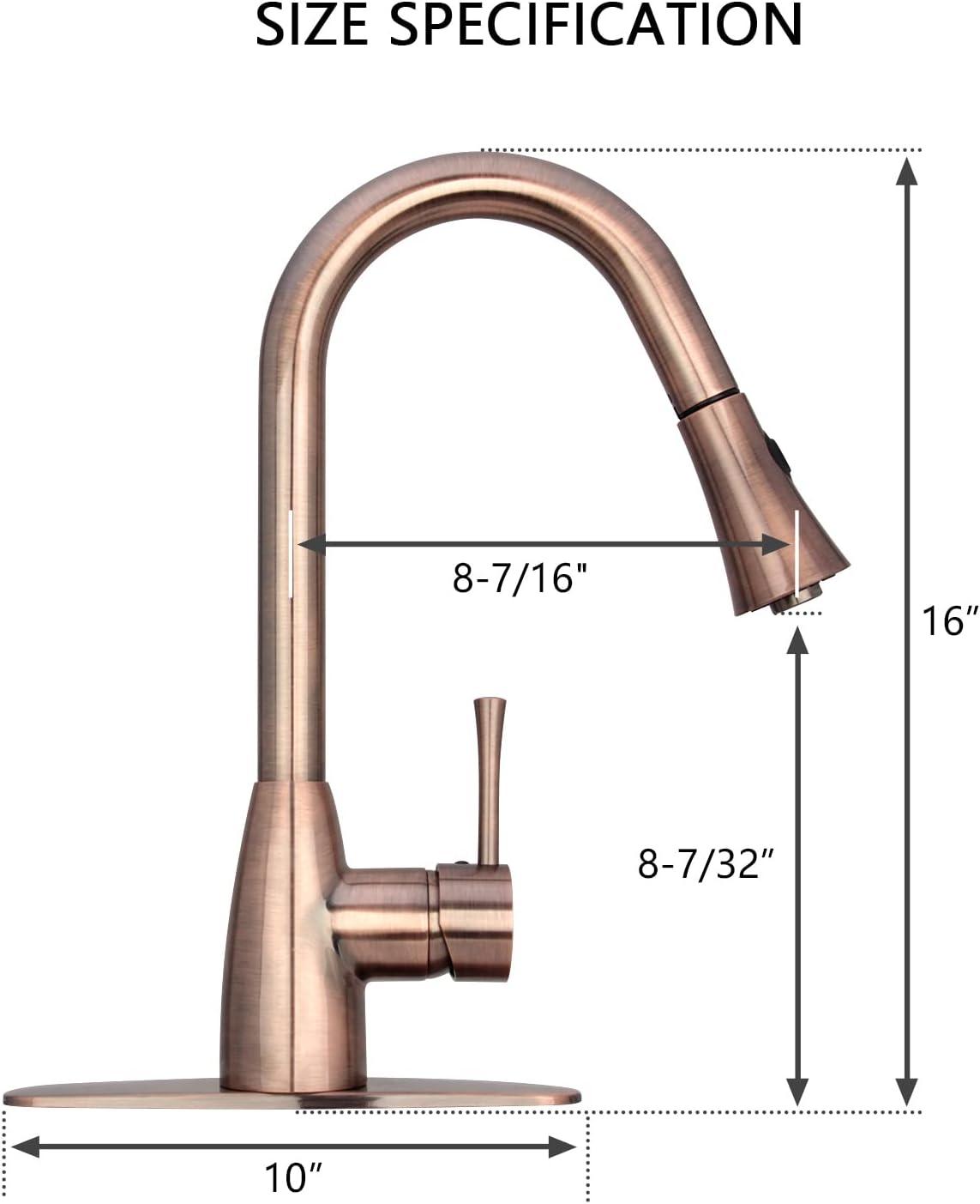 Pull Down Single Handle Kitchen Faucet