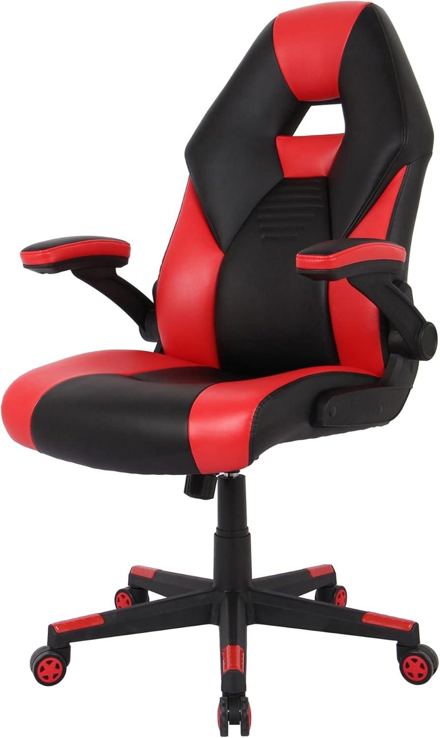 RGX Black and Red Faux Leather High-Back Gaming Chair