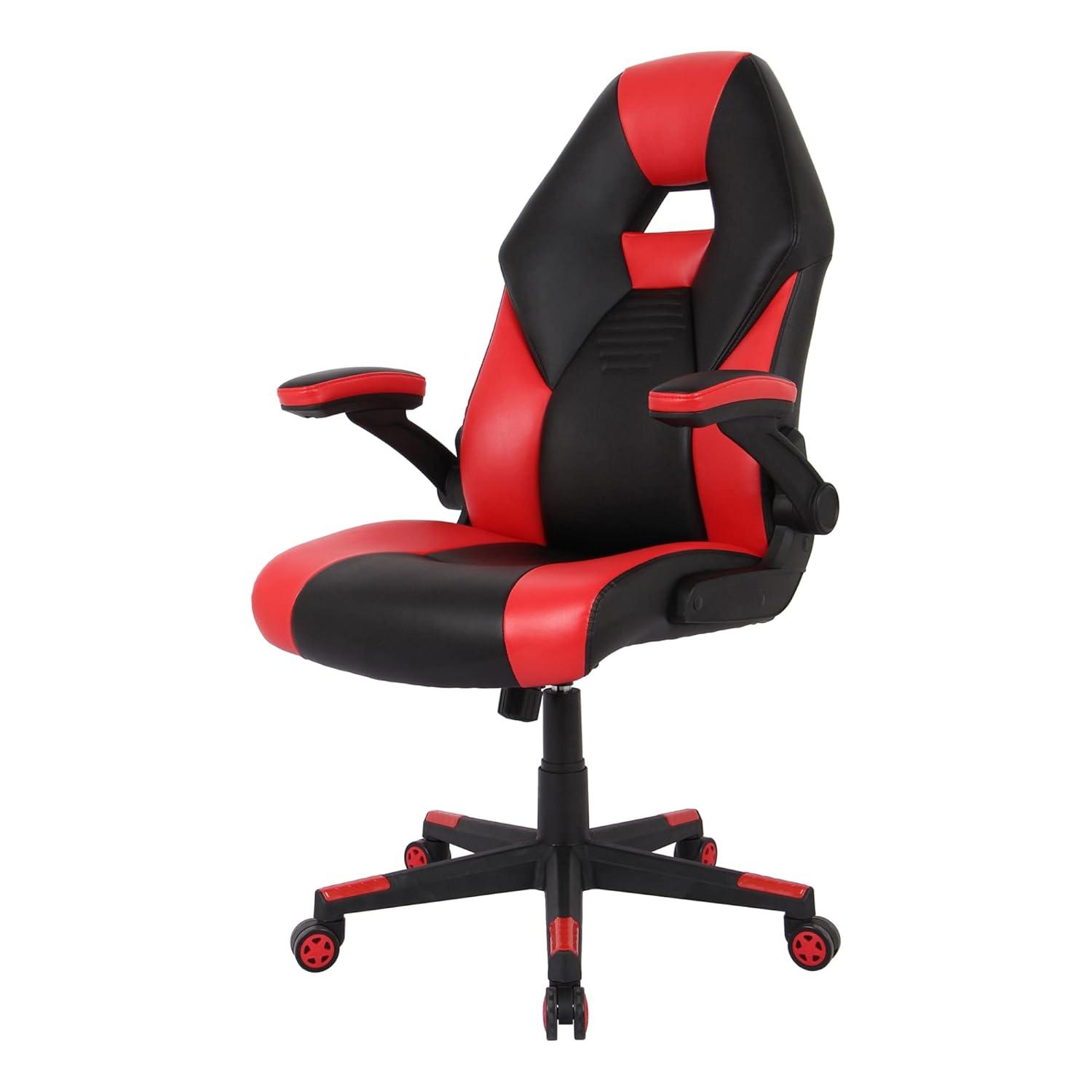 RGX Black and Red Faux Leather High-Back Gaming Chair
