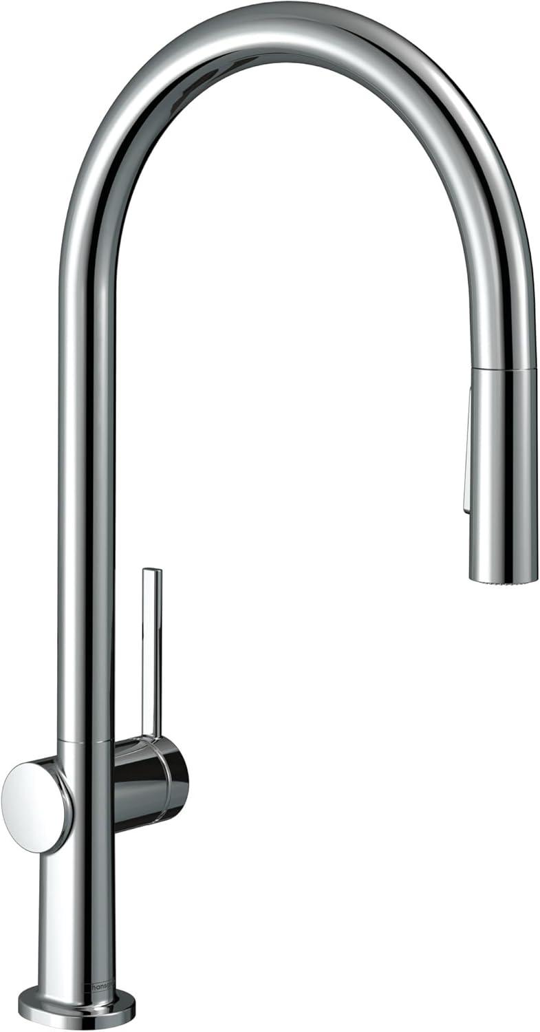 hansgrohe Talis N HighArc Kitchen Faucet, O-Style 2-Spray Pull-Down, 1.75 GPM