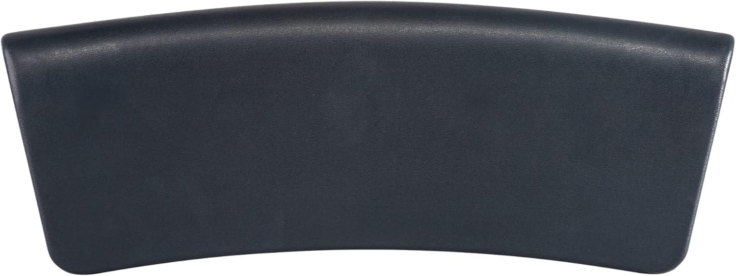 Vanity Art Gripping Head Rest Hard Bath Pillow For Tubs With Suction Cups,  Dark Grey