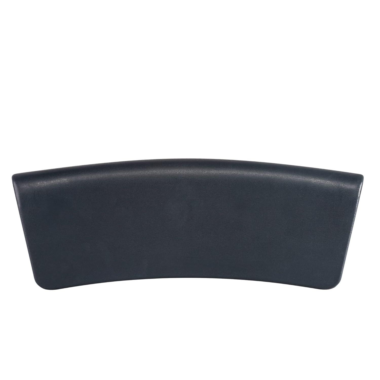 Vanity Art Gripping Head Rest Hard Bath Pillow For Tubs With Suction Cups,  Dark Grey