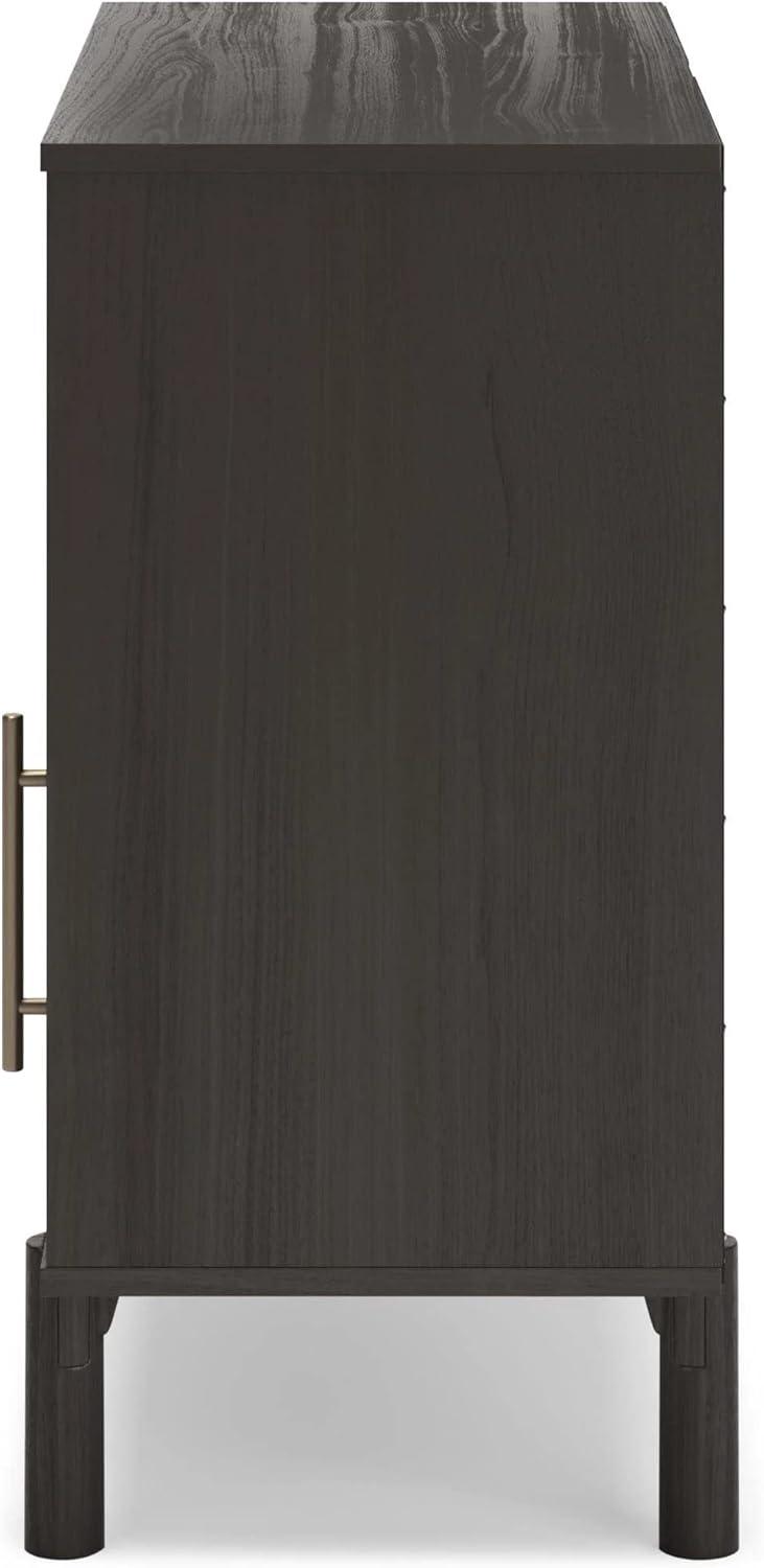 Signature Design by Ashley Contemporary Brymont Accent Cabinet  Dark Gray