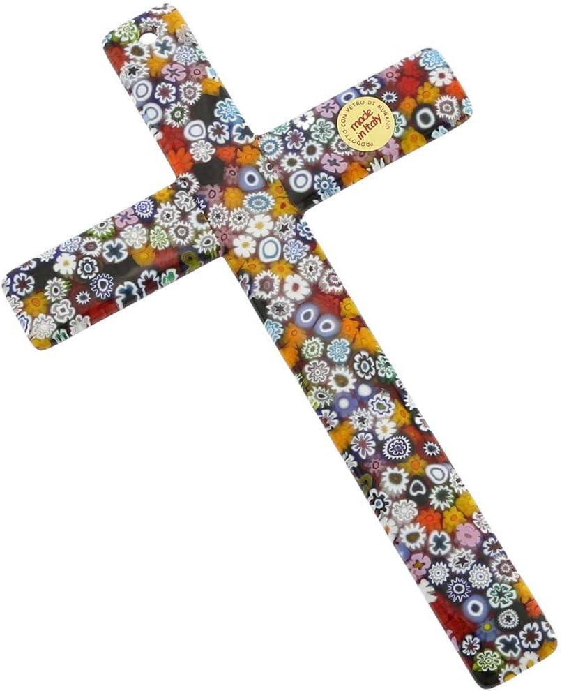 GlassOfVenice Murano Glass Wall Crucifix