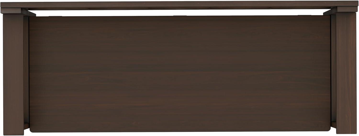 Simpli Home Amherst 48"W Solid Wood Entryway Storage Bench with Lift-Top Lid and Dual Compartments