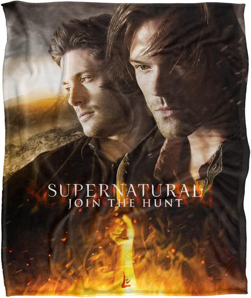Supernatural Up Close and Personal Officially Licensed Silky Touch Super Soft Throw Blanket 50" x 60"