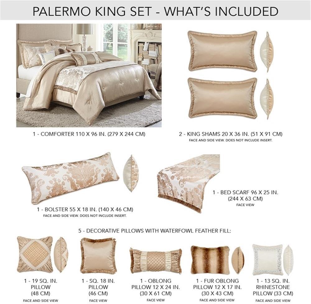 Palermo 10-Piece Comforter Set - Sand