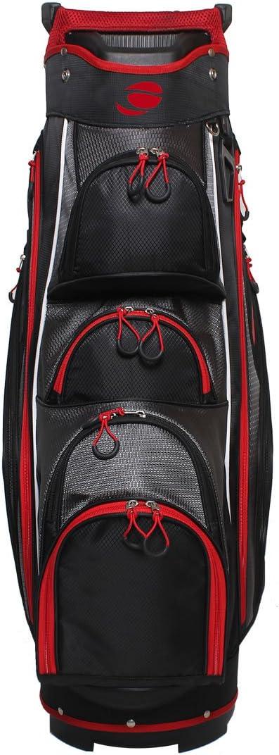 Orlimar Golf CRX Cooler Cart Bag 15-Way Top - Black / Red / Charcoal