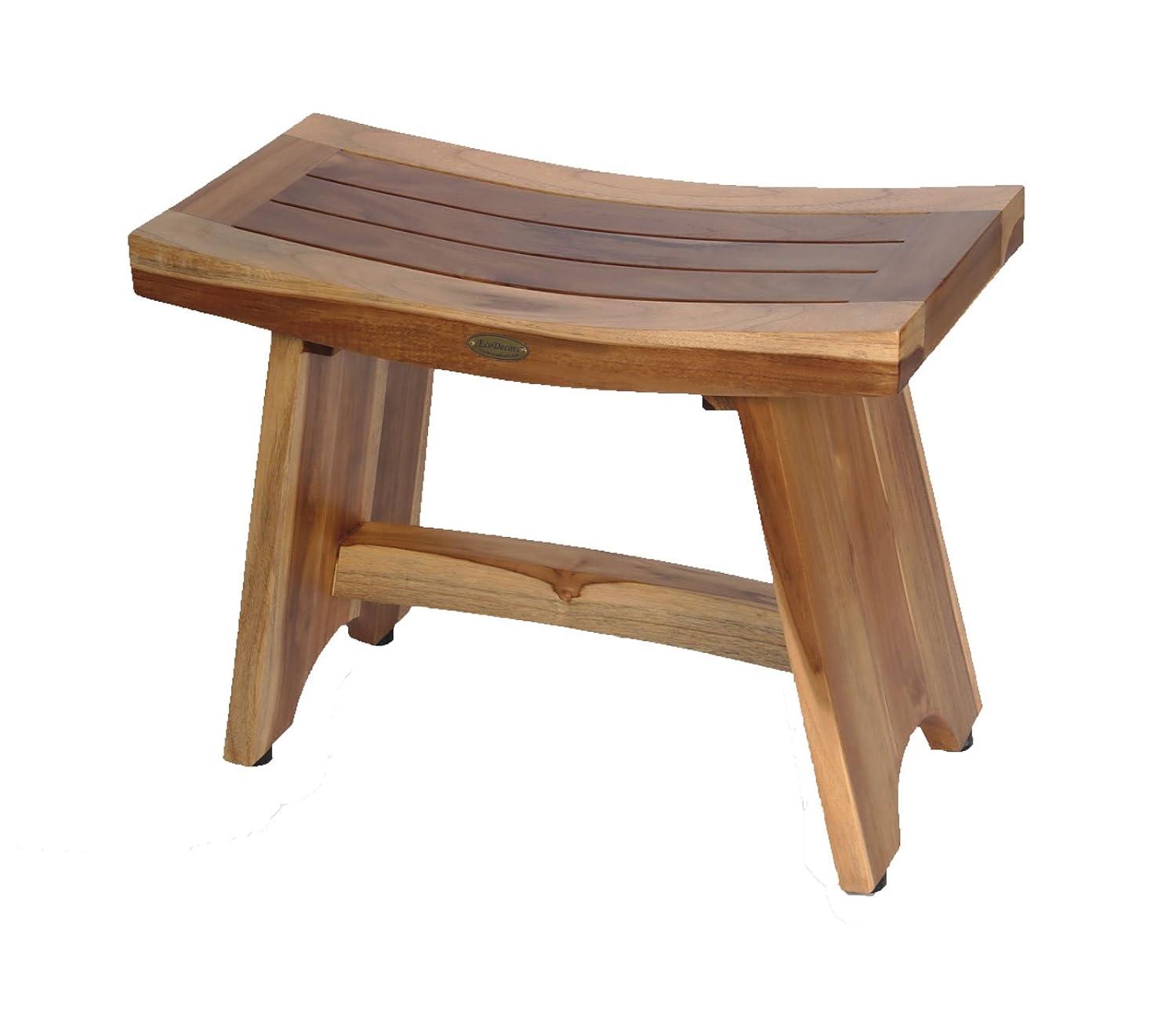EcoDecors EarthyTeak - Serenity 24'' W Teak Shower Bench