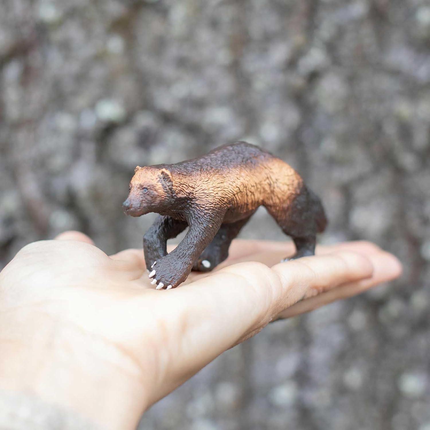 Safari Ltd. Wolverine Figurine - Lifelike 3.75" Model Figure - Educational Toy for Boys, Girls, and Kids Ages 3+