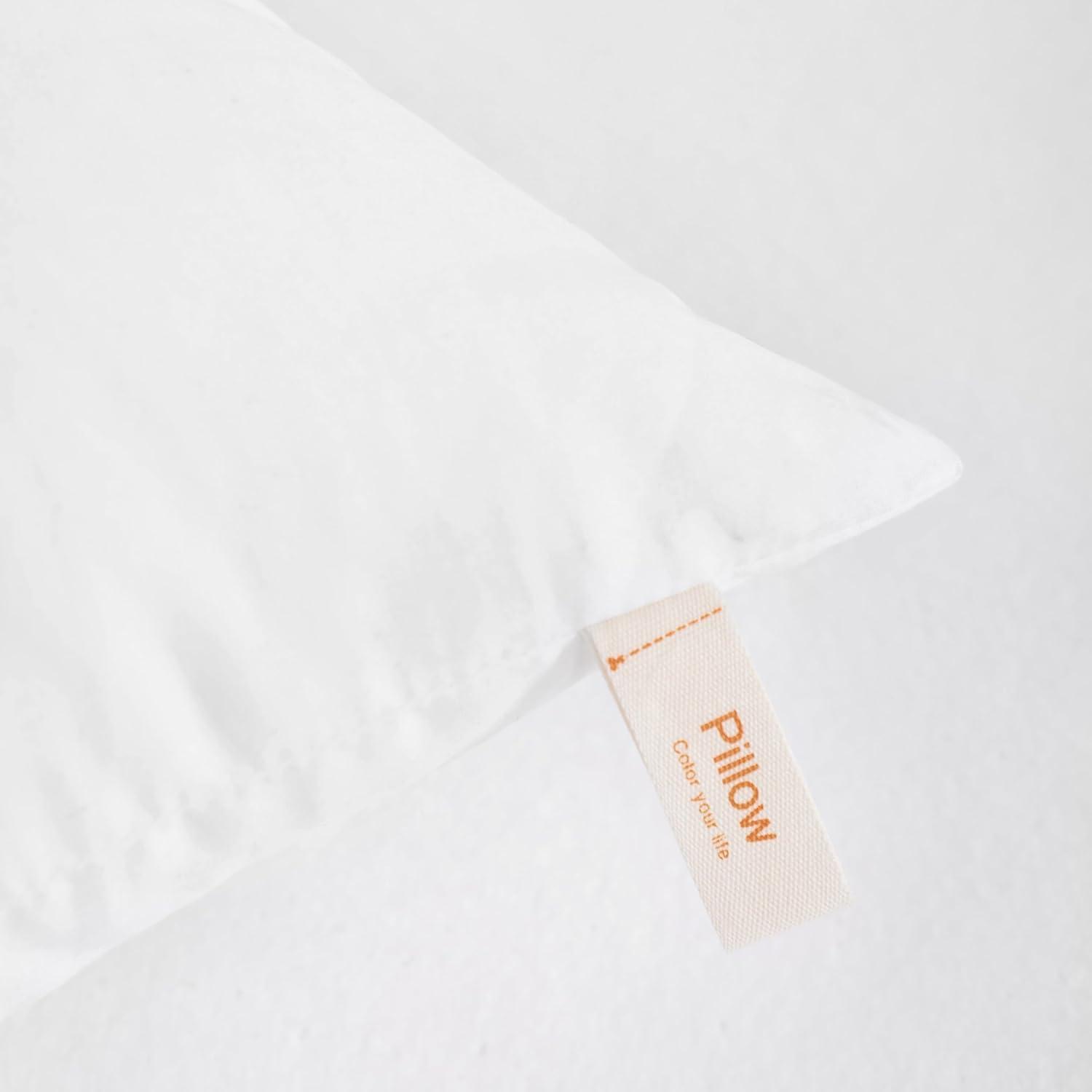 Down Alternative Toddler Pillows, Machine Washable Soft Travel Small Pillows, 13x18 Inches, White - NTBAY