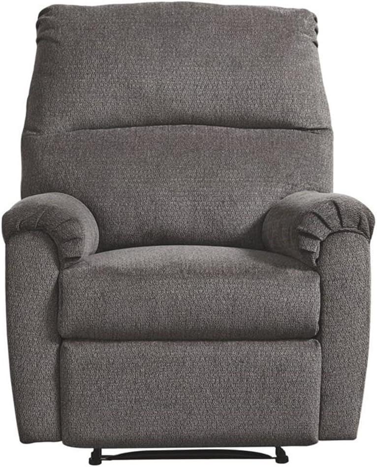 Signature Design by Ashley Nerviano Zero Wall Recliner in Gray