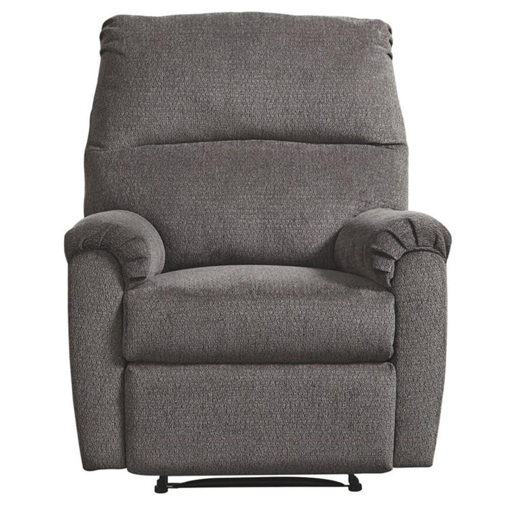 Signature Design by Ashley Nerviano Zero Wall Recliner in Gray