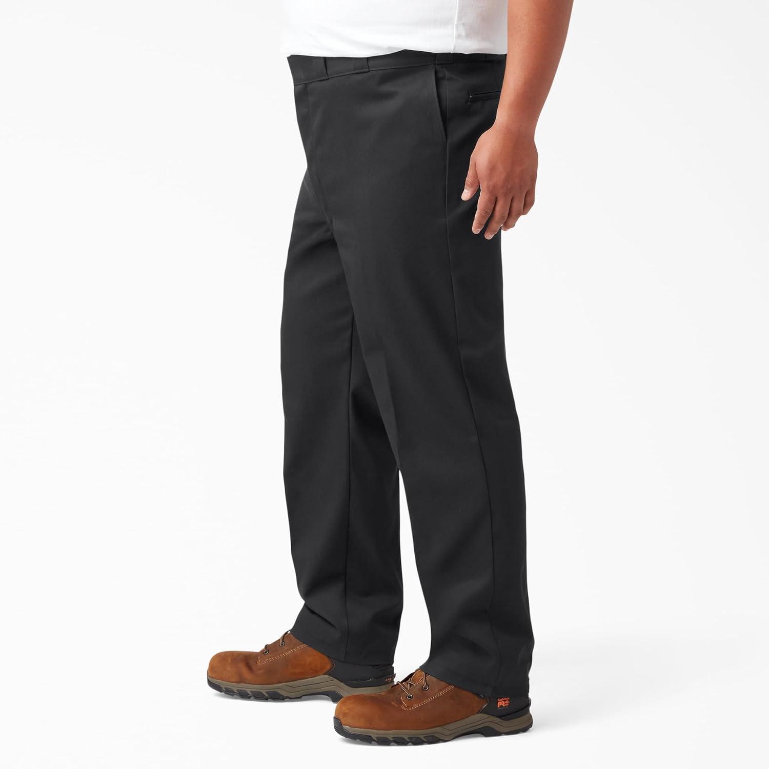 Men's Black High Rise Relaxed Fit Work Pants