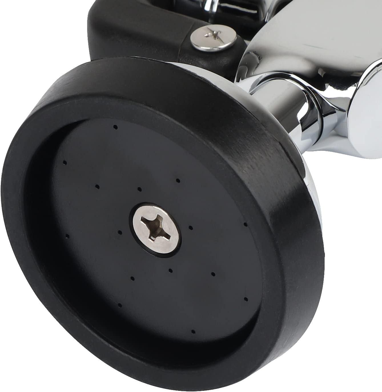 KWODE Pre-rinse Spray Valve Head for All Commercial Kitchen Sink Faucet, High Pressure Dish Sprayer Nozzle with Hand Grip Assembly Replacement Kit for Restaurant Industrial Faucets Black