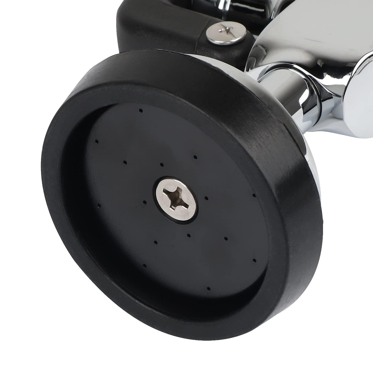 KWODE Pre-rinse Spray Valve Head for All Commercial Kitchen Sink Faucet, High Pressure Dish Sprayer Nozzle with Hand Grip Assembly Replacement Kit for Restaurant Industrial Faucets Black