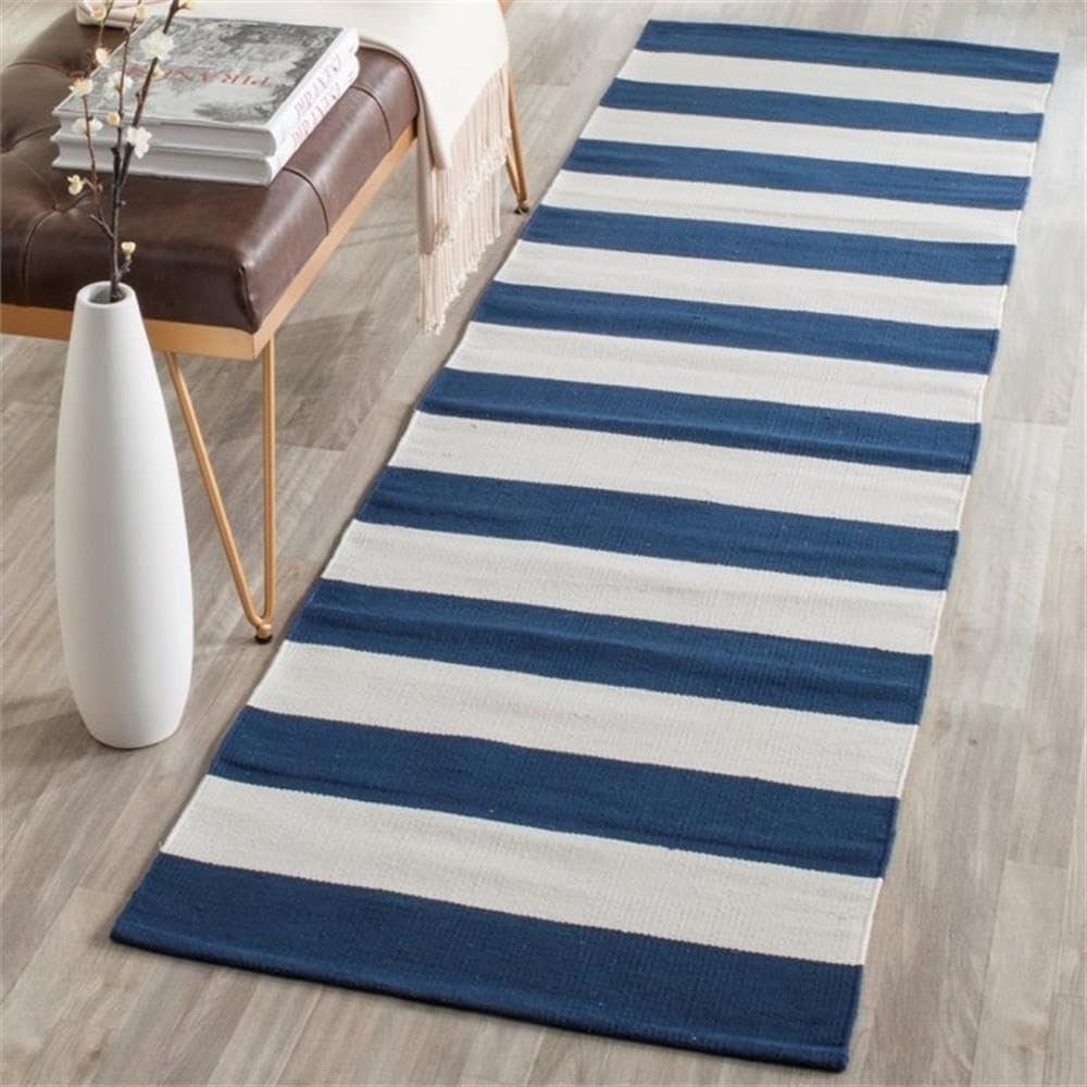 Montauk MTK712 Hand Woven Indoor Area Rug - Navy/Ivory - 10'x14' - Safavieh