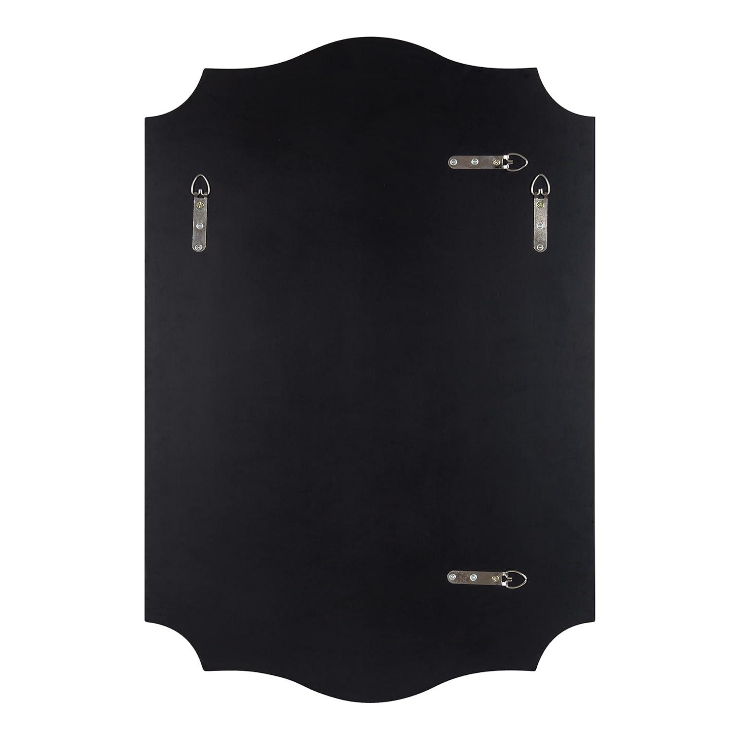 20" x 30" Hollyn Decorative Framed Wall Mirror Gold - Kate & Laurel All Things Decor: Chic Scalloped Edge, Hangs Both Ways