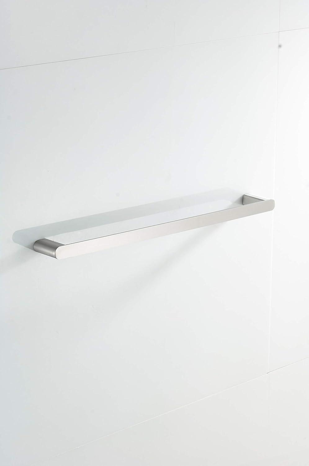 Klabb RN-18 4-Piece ss304 Bathroom Hardware Accessory Set with 24" Towel Bar -Nickle Brushed Round Type