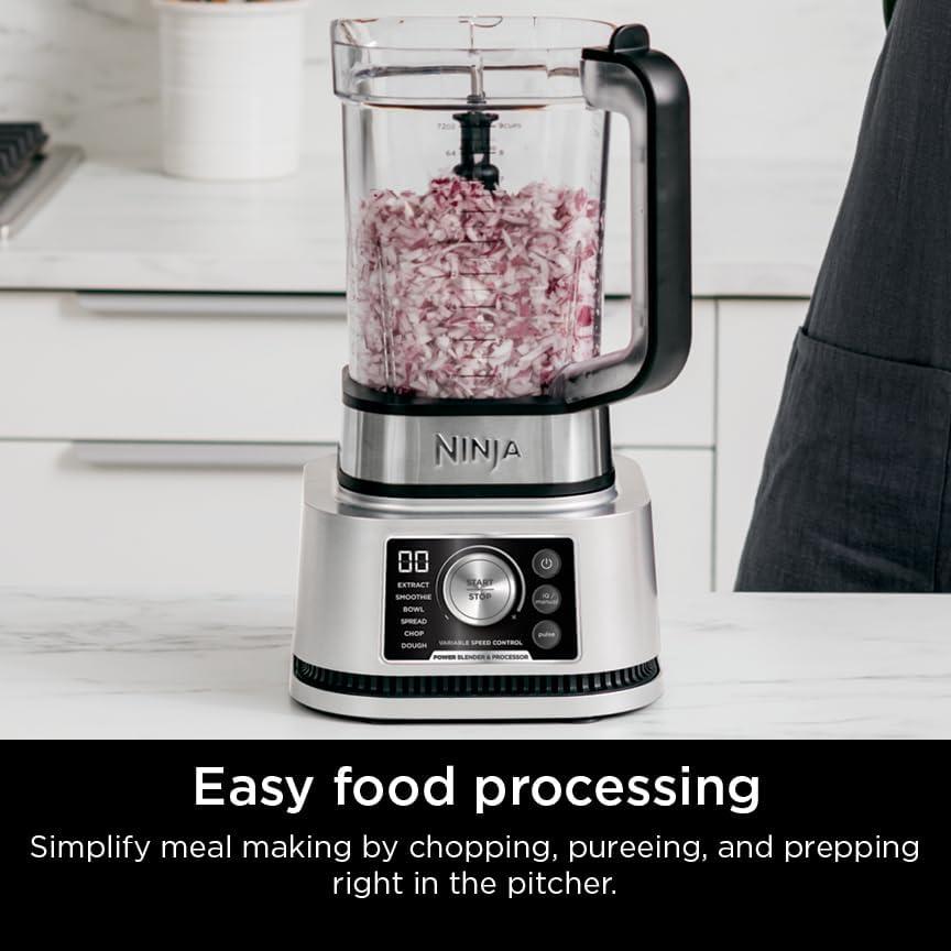 Ninja Ninja® Foodi® Power Blender & Processor System with Pitcher & To-Go Cups,1400 W, 6 Functions for Bowls, Spreads, & Dough