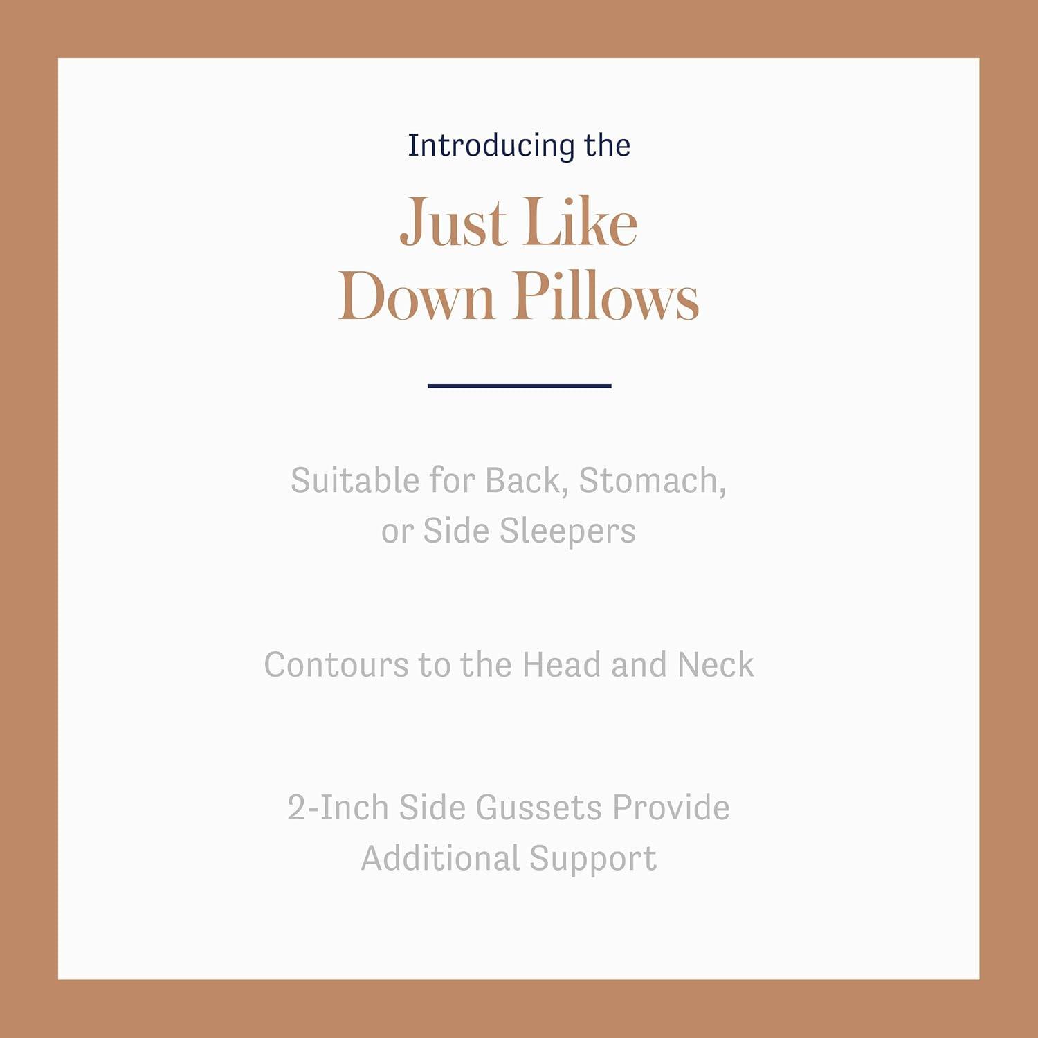 DreamLab Cooling Sleep Pillows for Back, Stomach or Side Sleepers, Set of 2, Standard/Queen