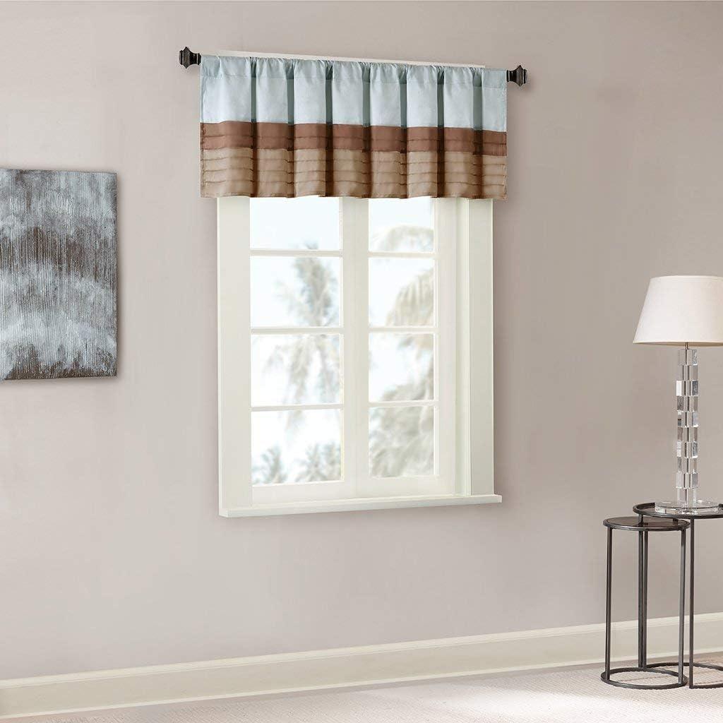 Madison Park Amherst Polyoni Pintuck Single Window Valance