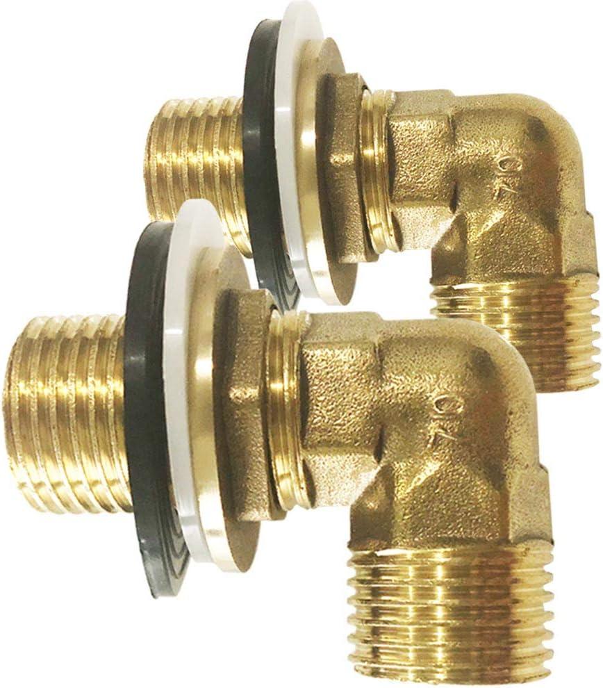 Brass Elbow Adapter Installation Kit for Wall Mount Commercial Faucet