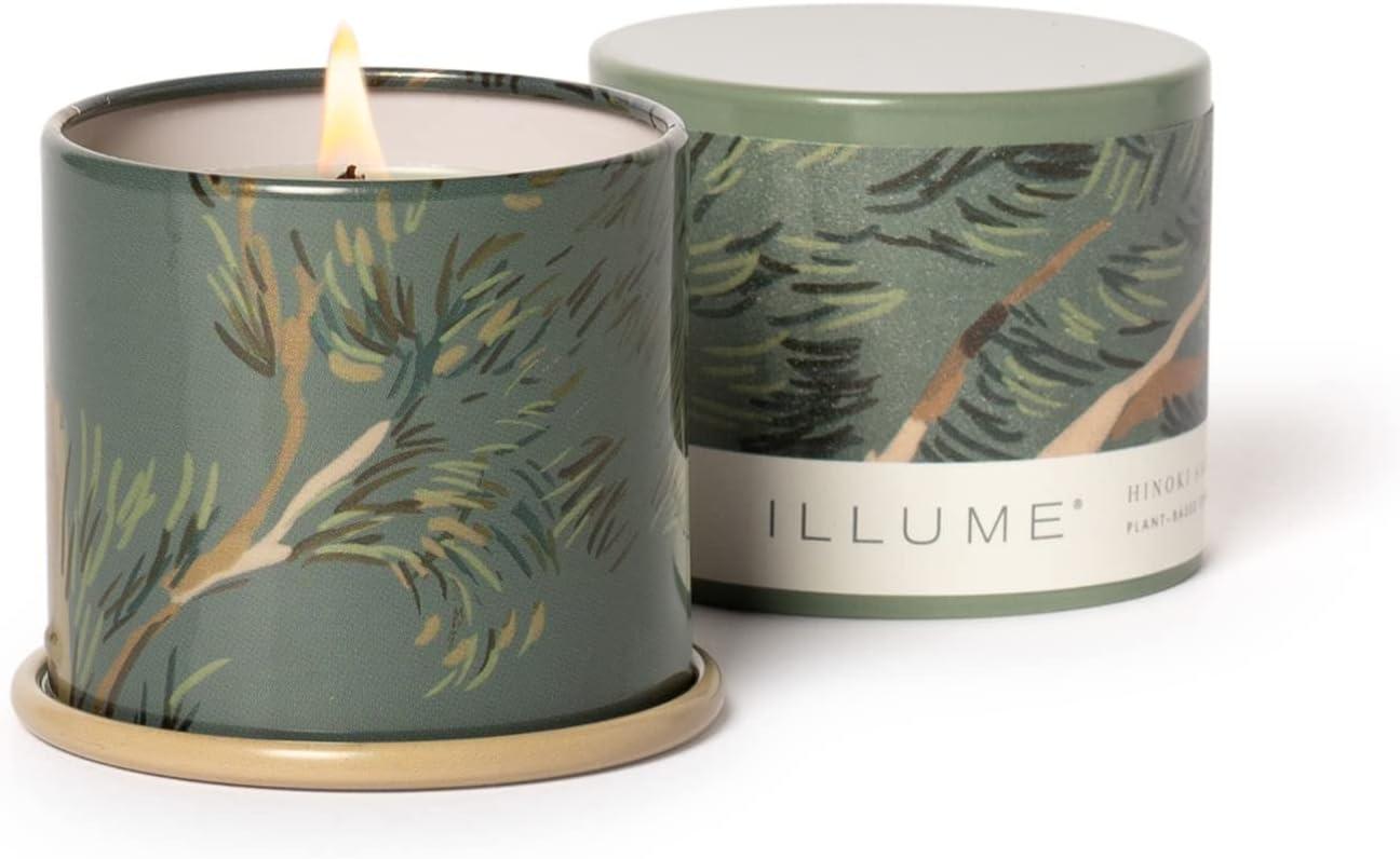 ILLUME Beautifully Done Baltic Glass Candle, Hinoki Sage