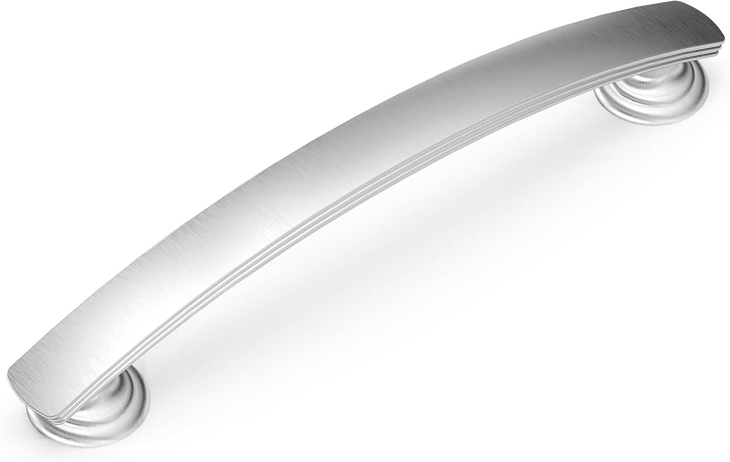 Hickory Hardware American Diner Kitchen Cabinet Handles, Solid Core Drawer Pulls for Cabinet Doors, 5-1/16" (128mm) (Set of 10)