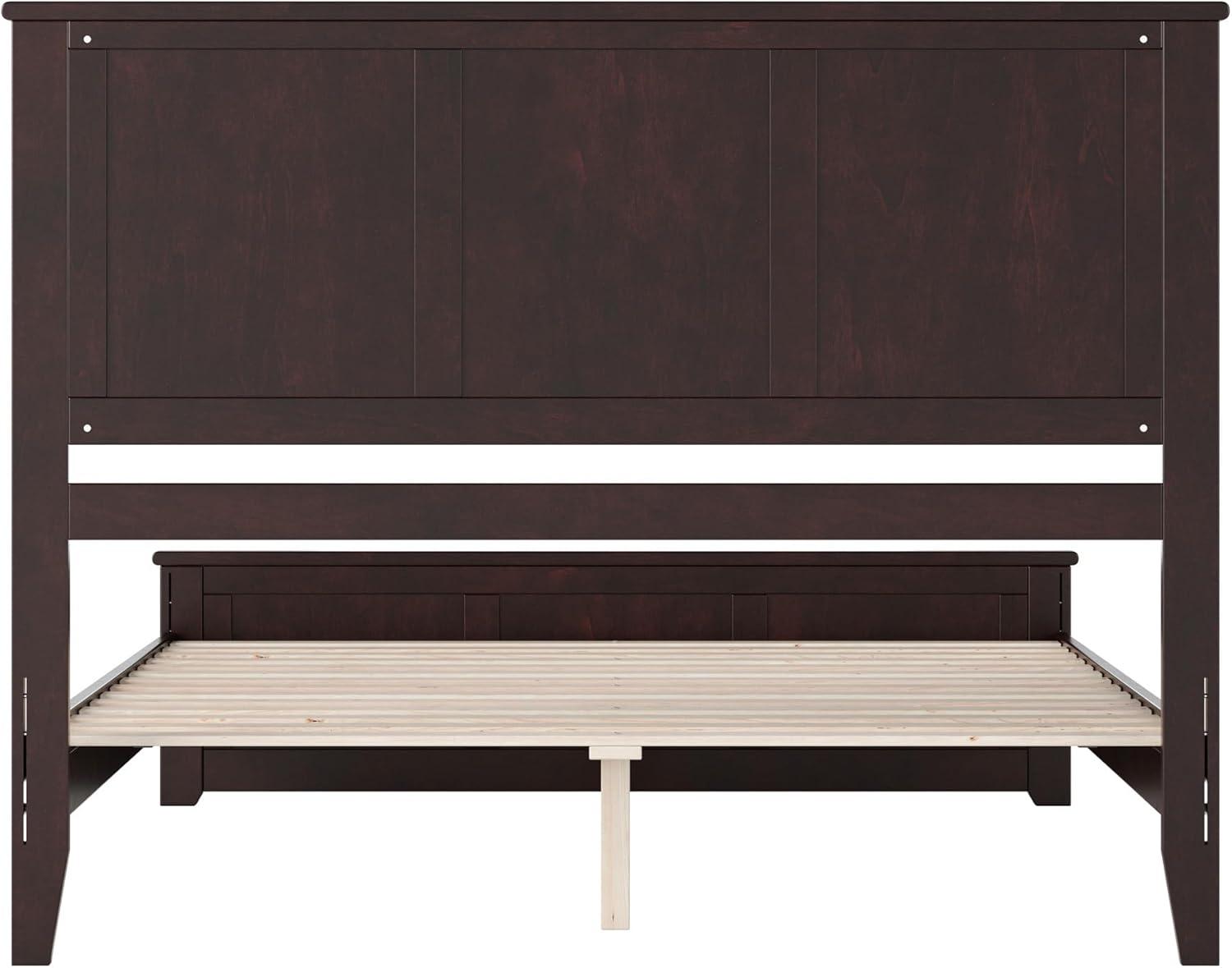 AFI Charlotte Queen Solid Wood Low Profile Platform Bed with Matching Footboard, Espresso