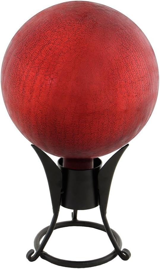 Achla G10-RD-C Gazing Ball 10 in. Red Crackle