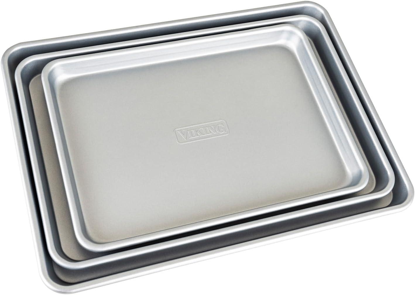 Viking Nonstick Aluminized Steel 3-Piece Baking Sheet Set